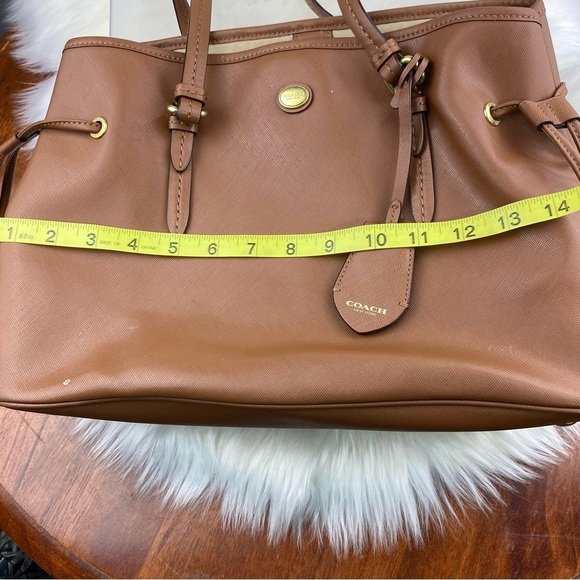 Coach Tan Leather Shoulder Bag - Picture 11 of 11